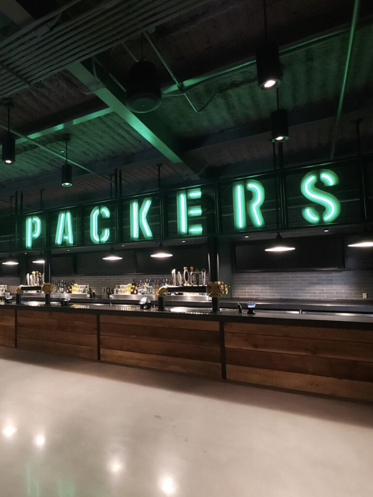 Green Bay Packers Signage at Lambeau Field